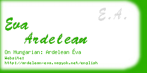 eva ardelean business card